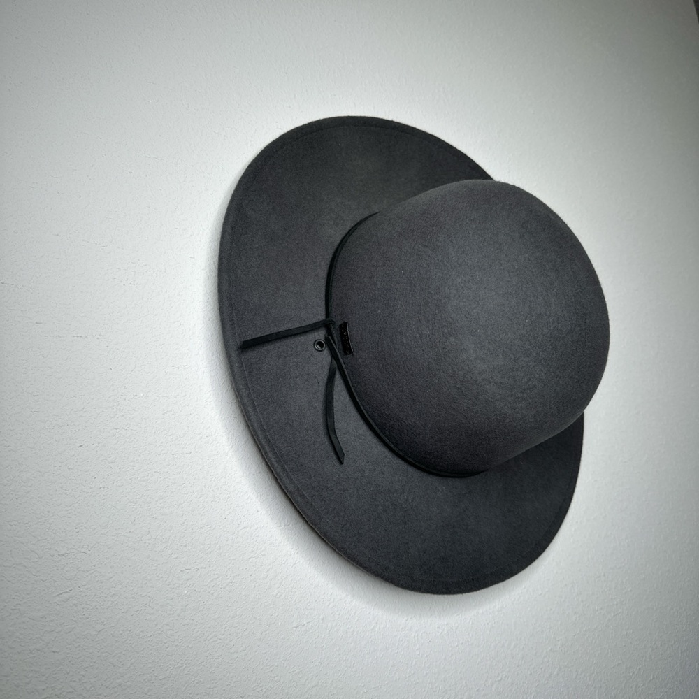 Mark Mcnairy  Gray Felt Fedora Hat with Wide Brim - Picture 3 of 3